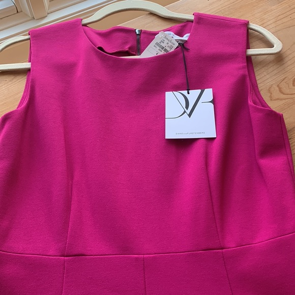 Diane Von Furstenberg Barbie Capreena Dress Hot Pink Flamingo💕 Barbicore Dress - Picture 8 of 16